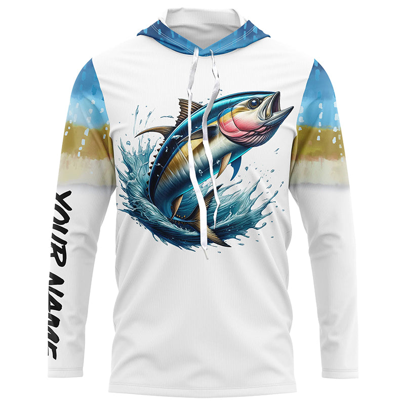 Tuna Fishing Scales Custom long sleeve Fishing, personalized Tuna fishing apparel NQS578