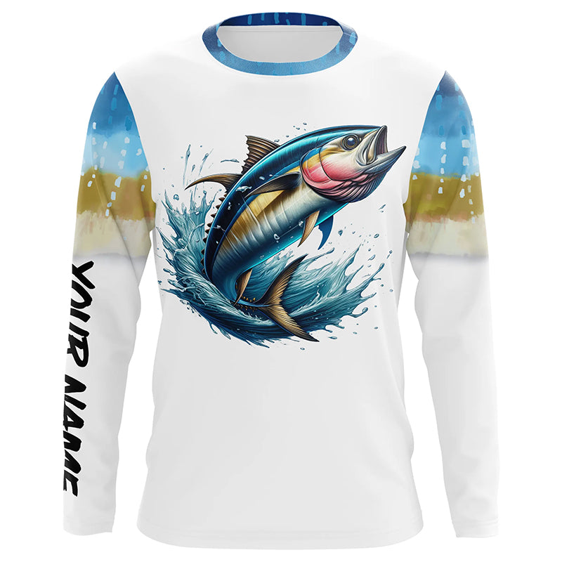 Tuna Fishing Scales Custom long sleeve Fishing, personalized Tuna fishing apparel NQS578