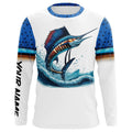 Sailfish Fishing Scales Custom long sleeve Fishing, personalized Sailfish fishing apparel NQS579