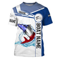 Snook Fishing American Flag Custom name and boat name performance Long Sleeve Fishing, Patriotic Fishing gifts NQS2364