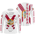 Custom Florida Flag, Patriot Long Sleeve Performance UV Protection Upf 30+ NQS2493