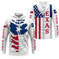 Custom Texas Flag, Texas state flag Patriot Long Sleeve Performance UV Protection Upf 30+ NQS2494