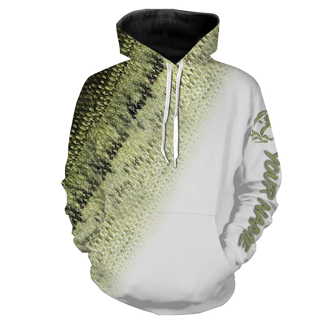 Bass Fishing Scale Customize Name 3D All Over Printed Personalized Fishing Gift NQS215