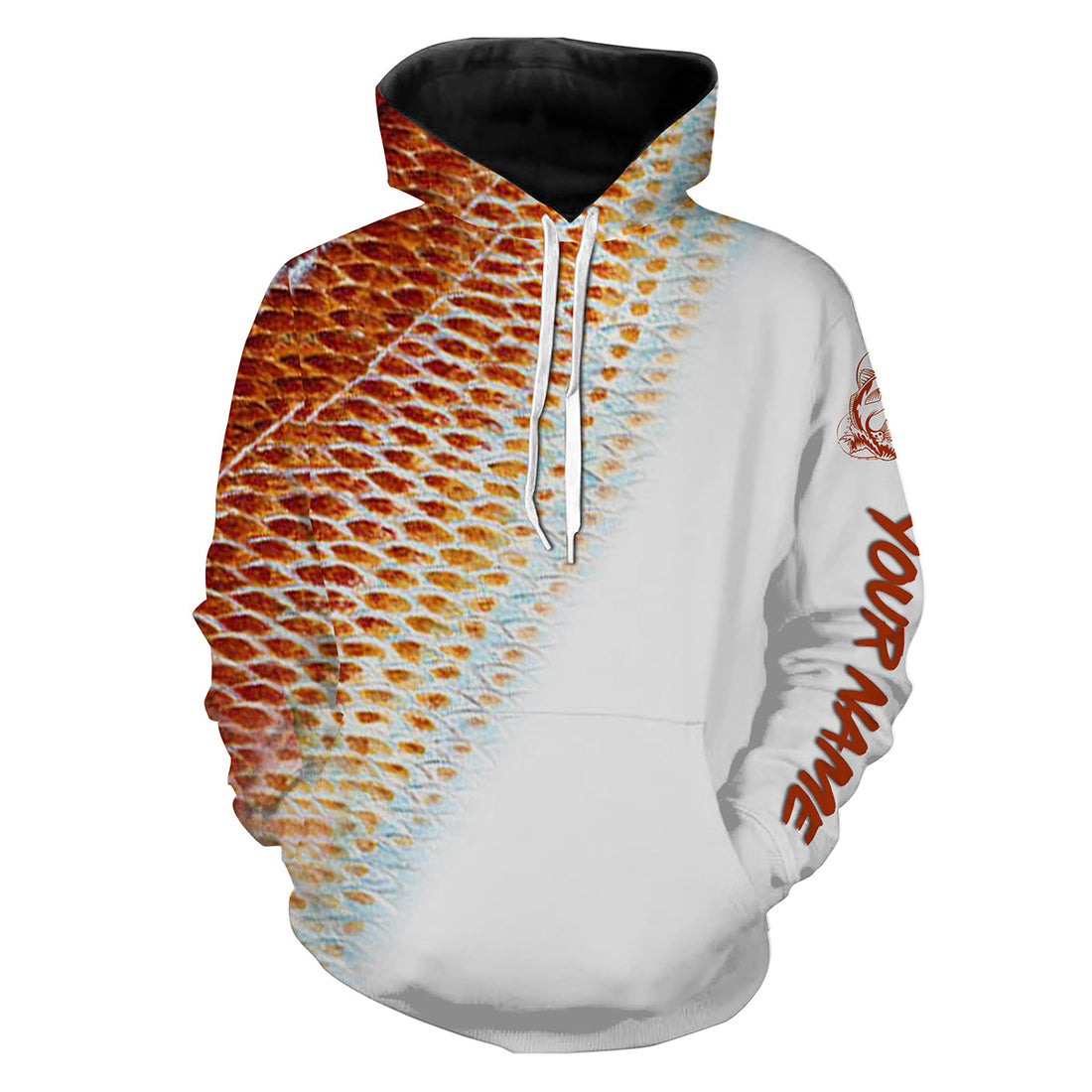 Redfish Puppy Drum Fishing Scale Customize Name 3D All Over Printed Personalized Fishing Gift NQS216