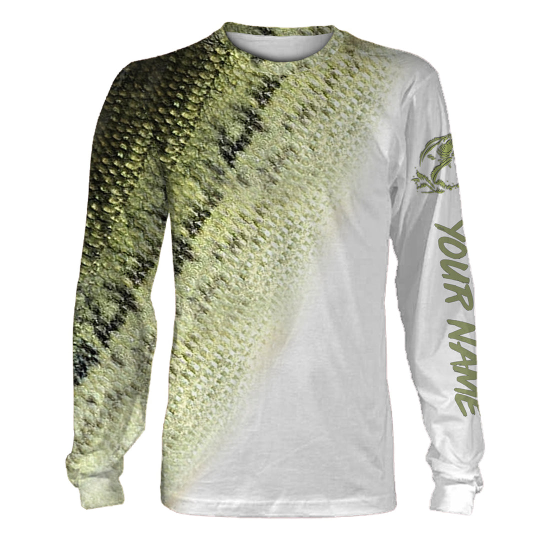 Bass Fishing Scale Customize Name 3D All Over Printed Personalized Fishing Gift NQS215