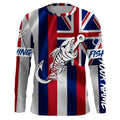 HI Fishing Custom Hawaiian Flag Fish hook skull Custom Name sun protection custom fishing NQS3308