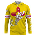 NM Fishing Custom New Mexico Flag Fish hook skull Custom Name sun protection custom fishing NQS3309