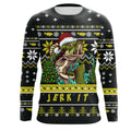Funny ugly Christmas Bass fishing Performance Long Sleeve Fishing NQS1000