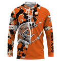 Custom Name striped bass fishing tattoos Camouflage Orange Performance Fishing, Striper Fishing NQS2507
