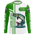 Musky fishing Customize name and boat name fishing, women, Muskie fishing apparel NQS5961