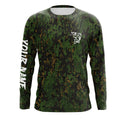 Bass fishing green camouflage Custom fishing - Custom camo fishing apparel NQS4933