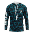 Bass fishing blue camouflage Custom fishing, camo fishing apparel NQS4934