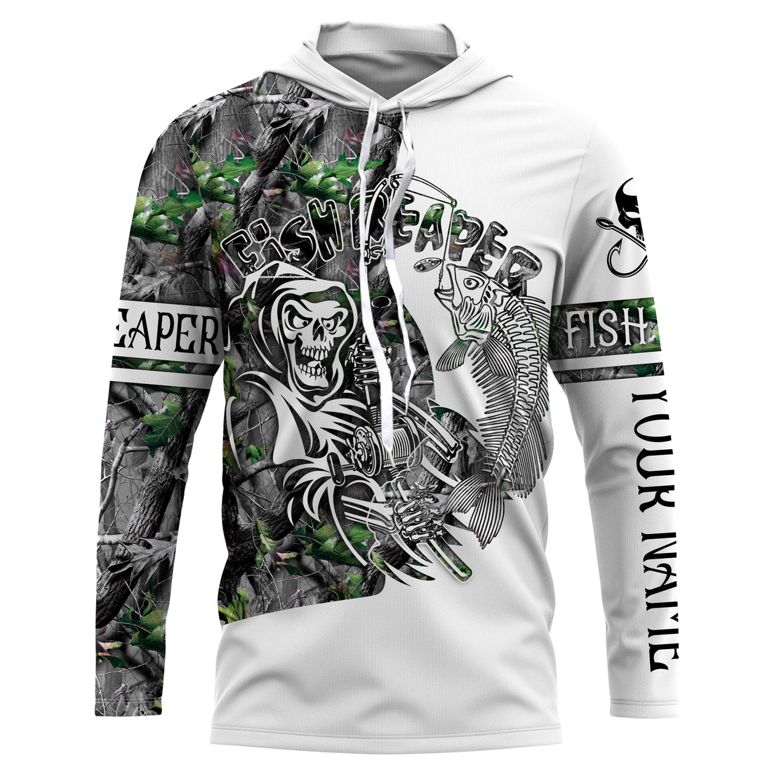 Fish reaper fishing camouflage UV long sleeve Custom fishing apparel NQS2519