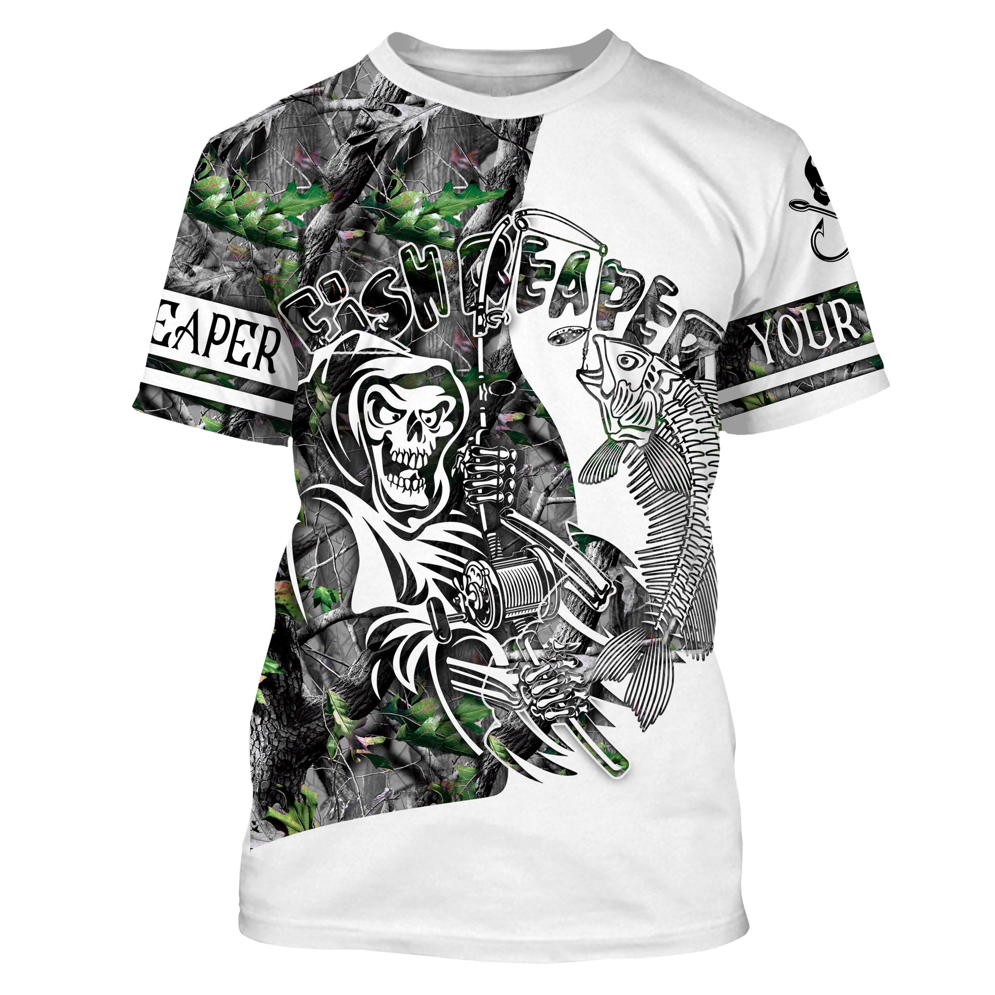 Fish reaper fishing camouflage UV long sleeve Custom fishing apparel NQS2519