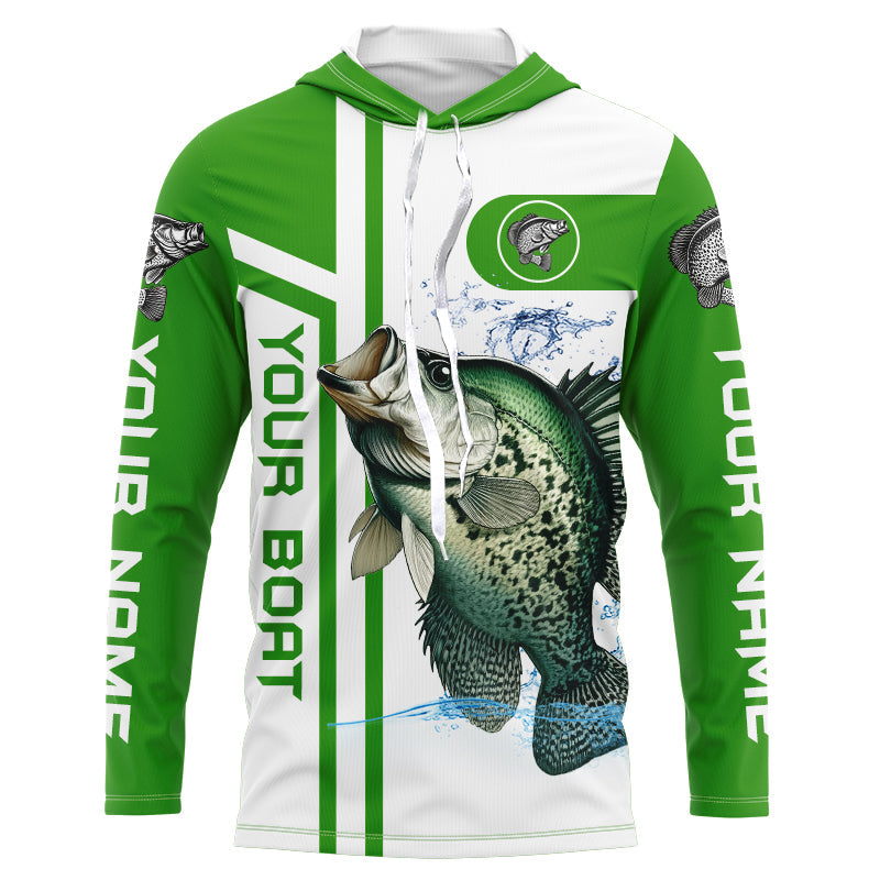 Crappie fishing Customize name and boat name fishing, custom fishing apparel NQS3072