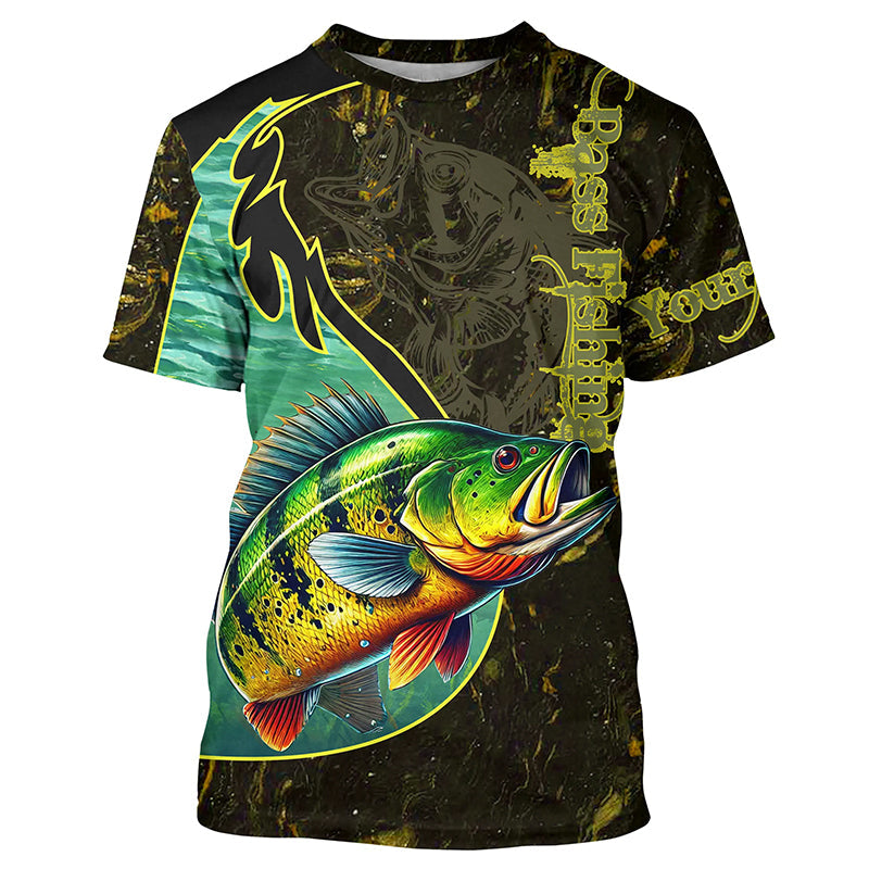 Peacock Bass Custom Long Sleeve tournament Fishing apparel, Peacock Bass Fishing - NQS1996