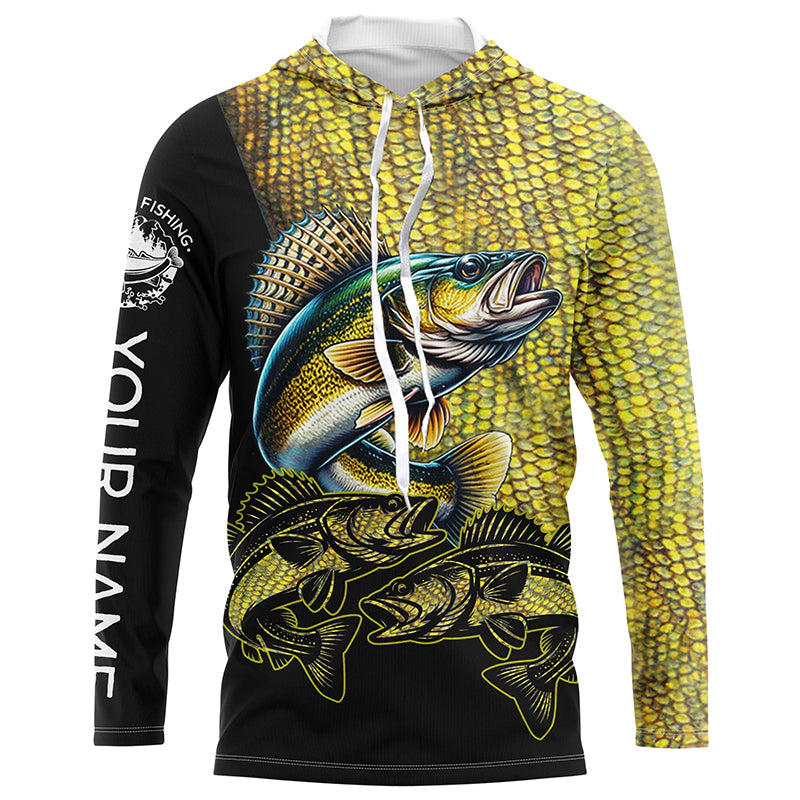 Walleye fishing customize name all over print personalized fishing gift NQS228