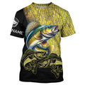 Walleye fishing customize name all over print personalized fishing gift NQS228