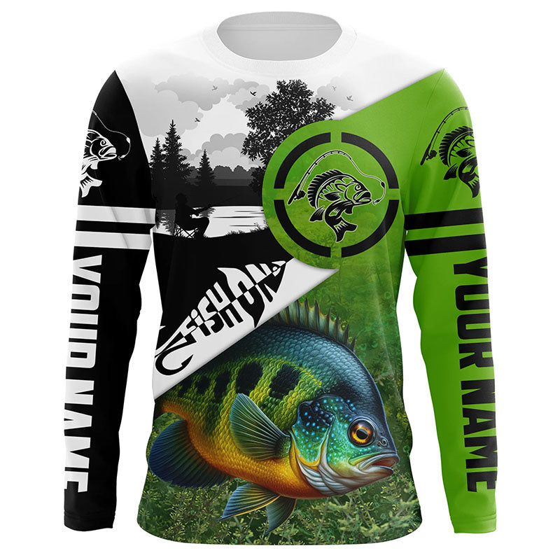 Bluegill Fishing green performance fishing Custom Bluegill fishing NQS6012