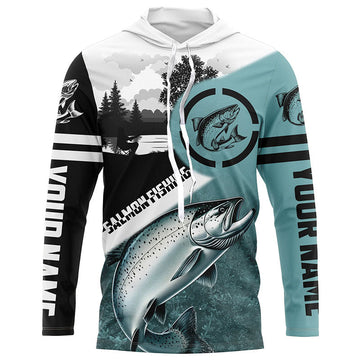 Chinook Salmon ( King Salmon) Fishing customize UV protection performance long sleeve fishing NQS615