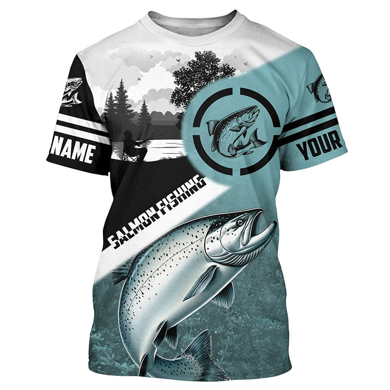 Chinook Salmon ( King Salmon) Fishing customize UV protection performance long sleeve fishing NQS615