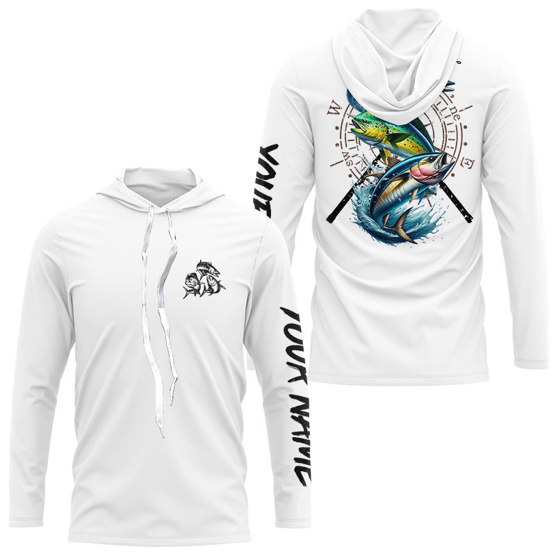 Personalized offshore Fishing, Mahi mahi, Wahoo, Tuna Long Sleeve tournament fishing NQS6226