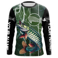 Musky Fishing Custom Long sleeve Fishing, Muskie green lightning reaper Fishing NQS3991