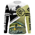 Walleye Fishing performance fishing UV protection customized name long sleeves fishing apparel NQS1268