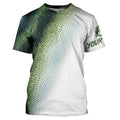 Bass Fishing green Scale Customize Name 3D performance fishing NQS1384