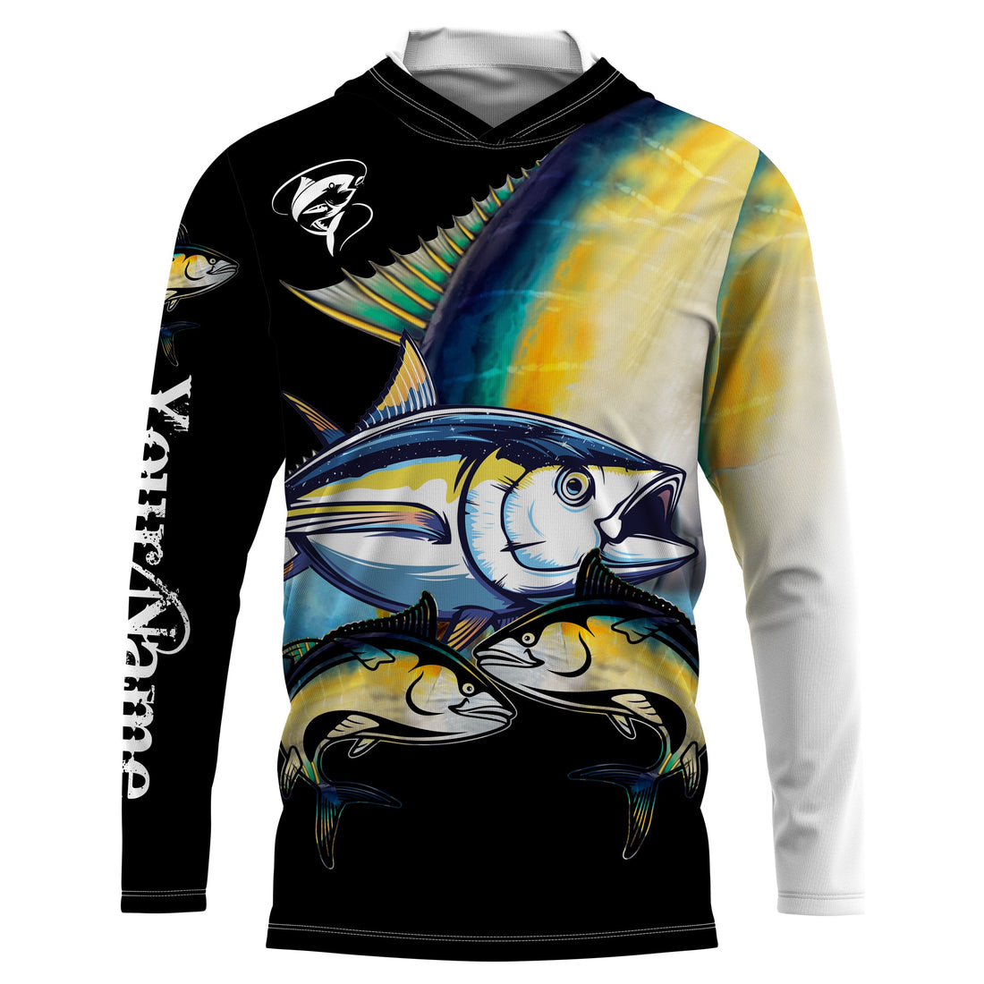 Tuna saltwater fishing Customize Name UV protection quick dry UPF 30+ long sleeves fishing,gifts for fishing lover NQS2451