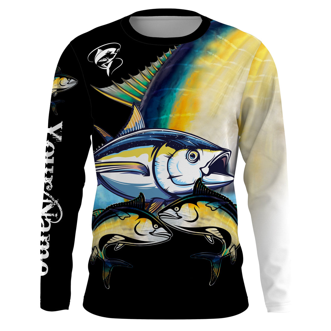 Tuna saltwater fishing Customize Name UV protection quick dry UPF 30+ long sleeves fishing,gifts for fishing lover NQS2451