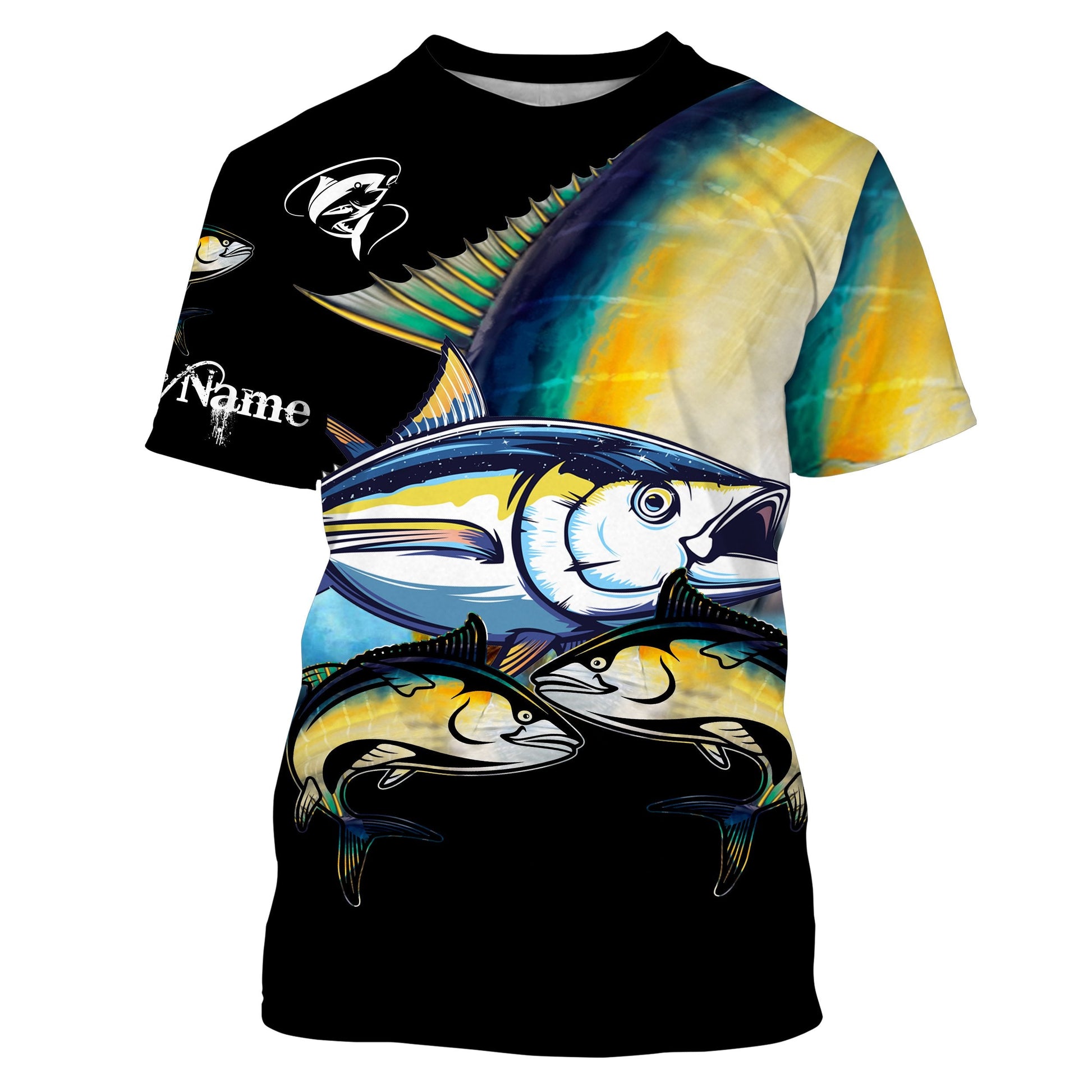 Tuna saltwater fishing Customize Name UV protection quick dry UPF 30+ long sleeves fishing,gifts for fishing lover NQS2451