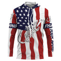 American flag fishing Fish hook skull Custom Name sun protection custom fishing for adult, kid NQS3291