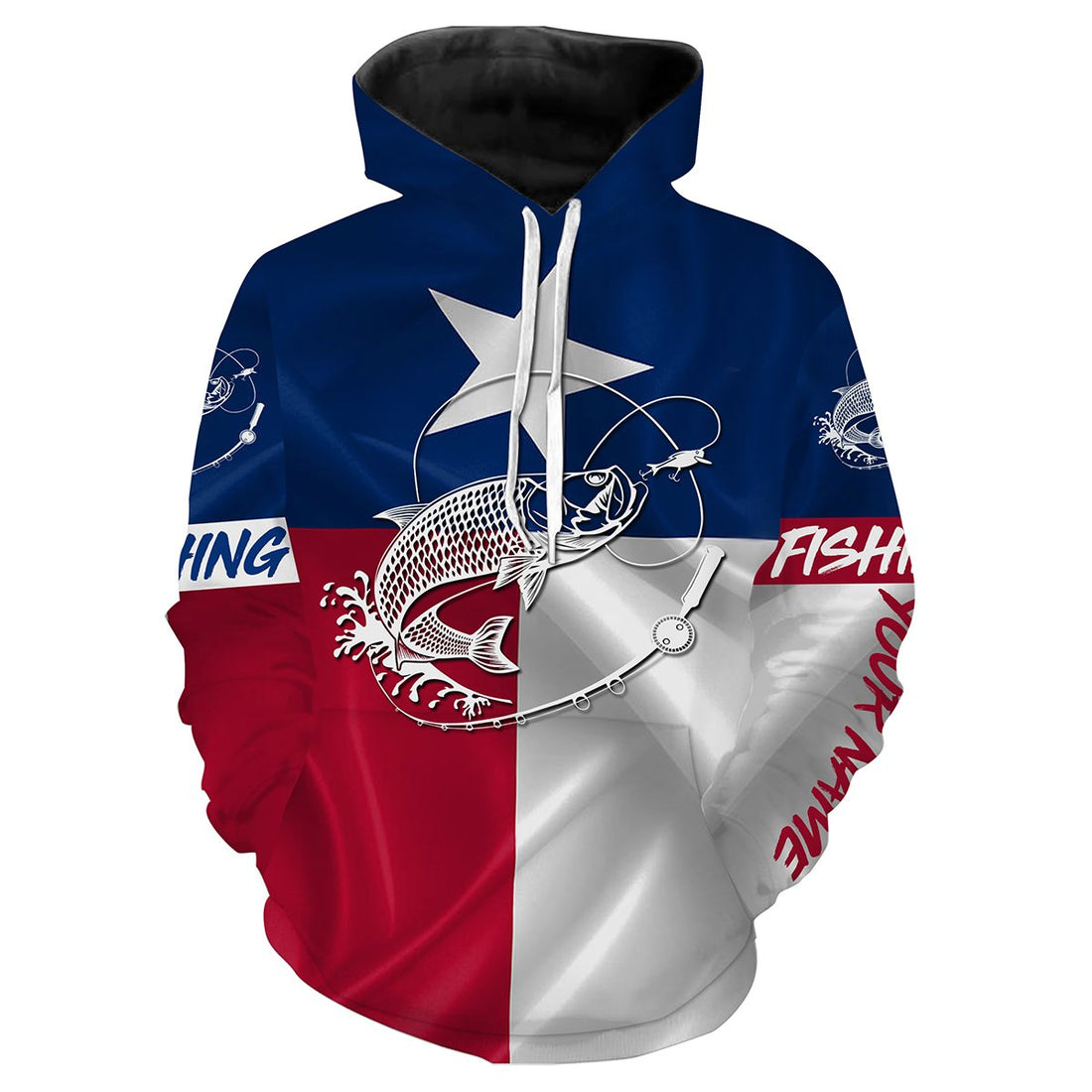 Tarpon fishing Texas Flag 3D All Over printed personalized fishing apparel for Adult and kid NQS418