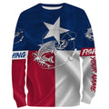 Tarpon fishing Texas Flag 3D All Over printed personalized fishing apparel for Adult and kid NQS418