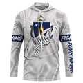 MA Massachusetts Fishing Flag Fish hook skull Custom sun protection fishing, women, kid NQS3396