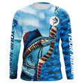 Sailfish saltwater fishing Custom sea blue camo UV Protection Fishing, sailfish fishing NQS5630