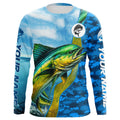 Mahi mahi saltwater fishing Custom sea blue camo UV Protection Fishing, Dorado fishing NQS5631