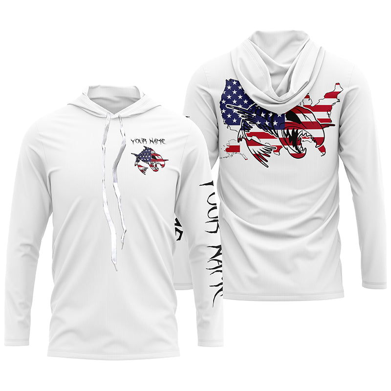 American fishing fish reaper skull personalized custom name sun protection long sleeve fishing NQS3879