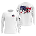 American fishing fish reaper skull personalized custom name sun protection long sleeve fishing NQS3879