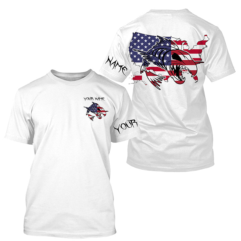 American fishing fish reaper skull personalized custom name sun protection long sleeve fishing NQS3879