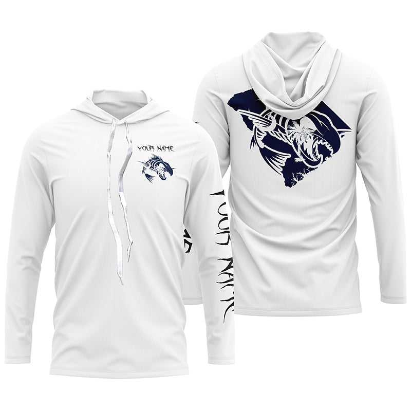 South Carolina fishing fish reaper skull custom name sun protection long sleeve fishing NQS3881