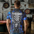 Deer Skull Darts Board Blue Camo Darts, Custom Team Darts NQS9635