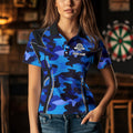 Deer Skull Darts Board Blue Camo Darts, Custom Team Darts NQS9635
