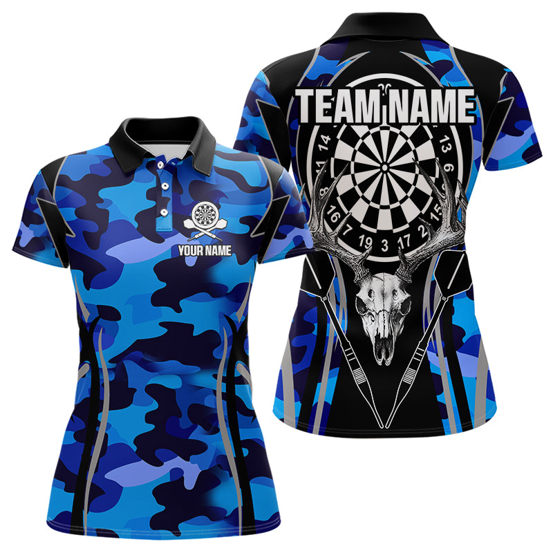 Deer Skull Darts Board Blue Camo Darts, Custom Team Darts NQS9635