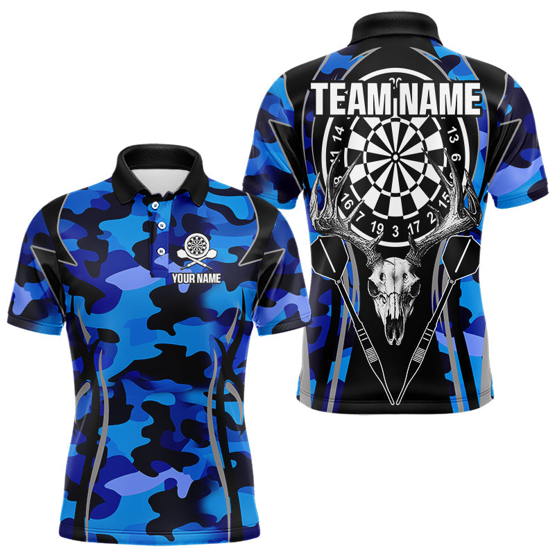 Deer Skull Darts Board Blue Camo Darts, Custom Team Darts NQS9635