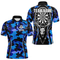 Deer Skull Darts Board Blue Camo Darts, Custom Team Darts NQS9635