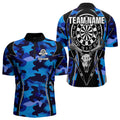Deer Skull Darts Board Blue Camo Darts, Custom Team Darts NQS9635
