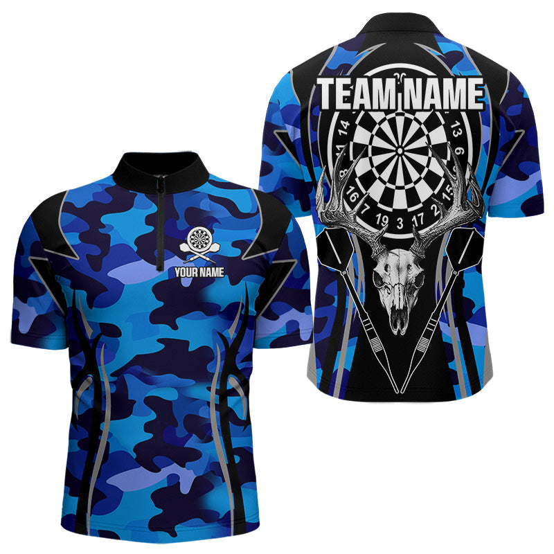 Deer Skull Darts Board Blue Camo Darts, Custom Team Darts NQS9635