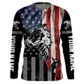 Fish reaper skull Fishing American Flag 4th July patriot Custom performance Patriotic Fishing NQS3565
